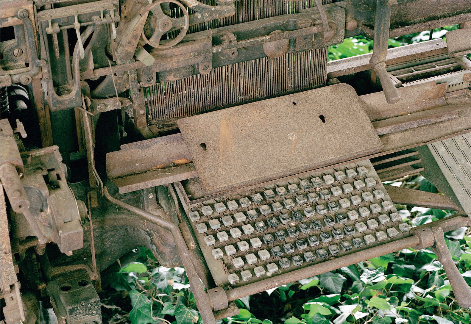 eine alte setzmaschine